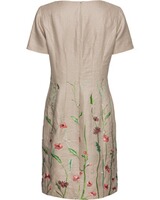 Leinenkleid mit Blumenstick, REITMAYER