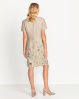 Leinenkleid mit Blumenstick, REITMAYER