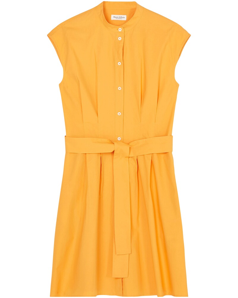 Ärmelloses Kleid mit Bindegürtel