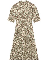 Midi-Hemdkleid mit Allover-Muster, Marc O'Polo