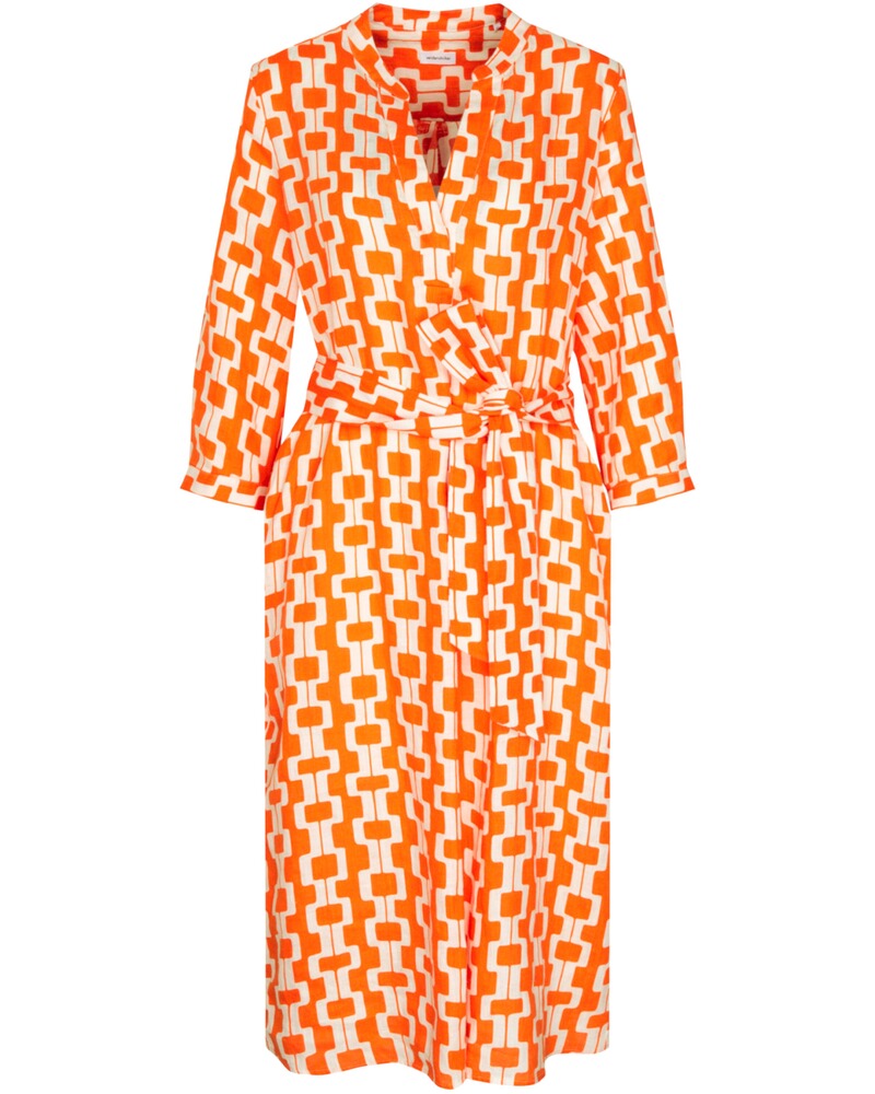 Seid. Tunikakleid orange-gem.