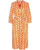 Seid. Tunikakleid orange-gem., Seidensticker