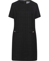 Halbarm-Bouclékleid, White Label