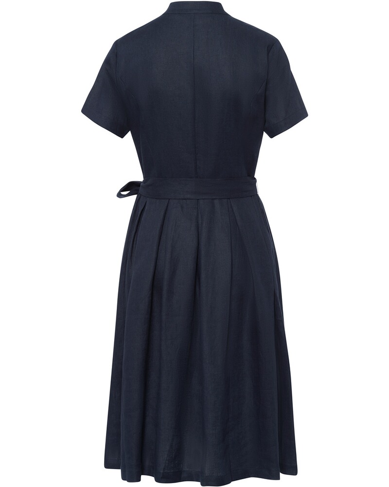 Halbarm-Kleid mit Gürtel, Luis Steindl