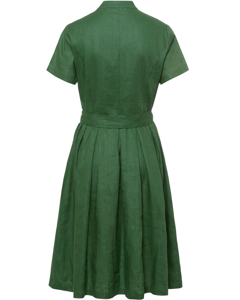 Halbarm-Kleid mit Gürtel, Luis Steindl