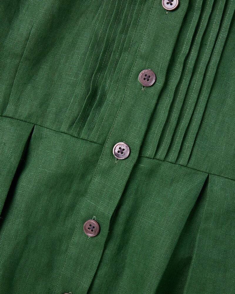 Halbarm-Kleid mit Gürtel, Luis Steindl