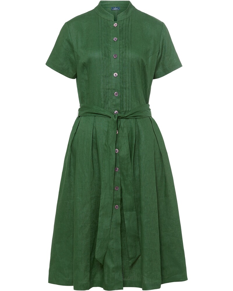 Halbarm-Kleid mit Gürtel