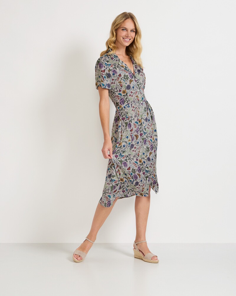 Halbarm-Kleid mit Druck, Brigitte von Schönfels