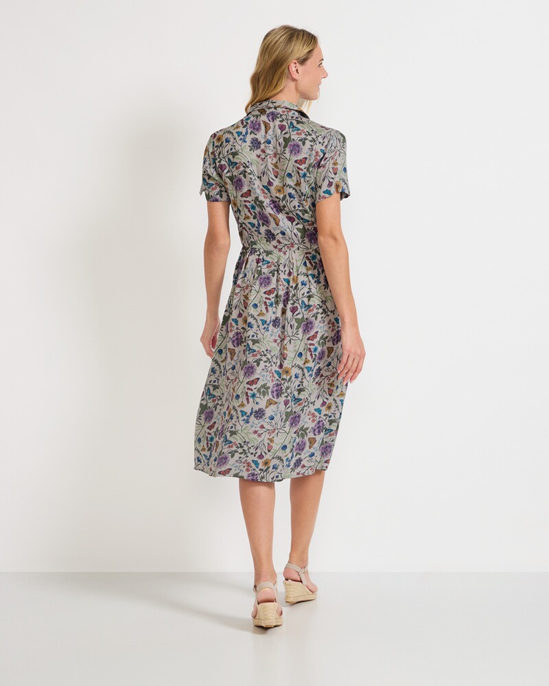 Halbarm-Kleid mit Druck, Brigitte von Schönfels