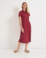 Kurzarm-Leinenkleid, Brigitte von Schönfels