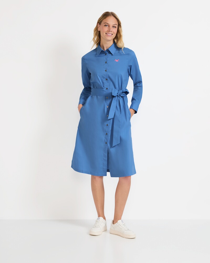 Hemdblusenkleid mit Bindegürtel, Brigitte von Schönfels