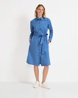 Hemdblusenkleid mit Bindegürtel, Brigitte von Schönfels