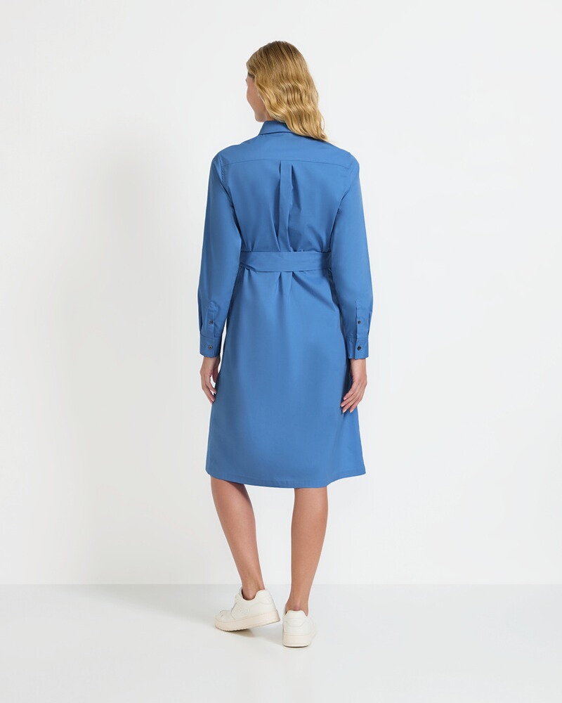 Hemdblusenkleid mit Bindegürtel, Brigitte von Schönfels