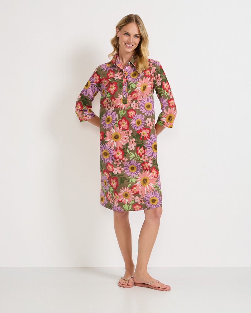 Kleid mit Blumendruck, Brigitte von Schönfels