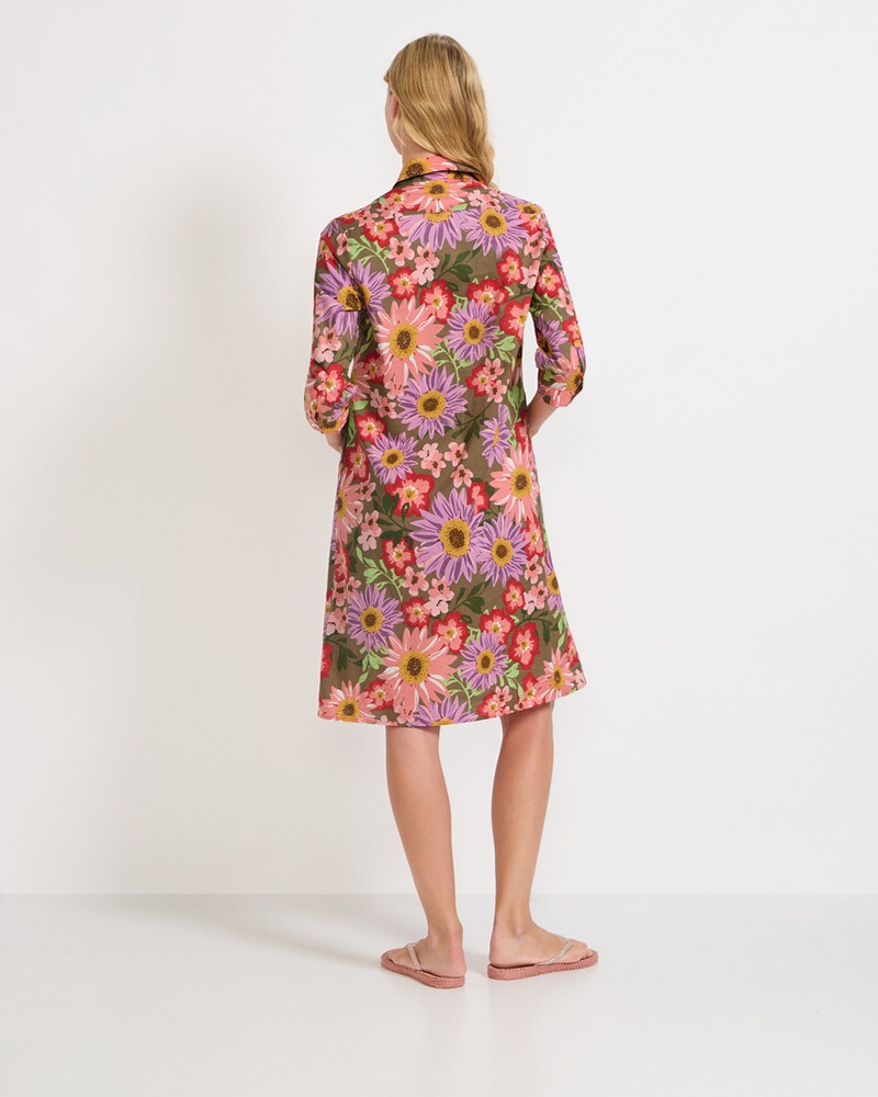 Kleid mit Blumendruck, Brigitte von Schönfels