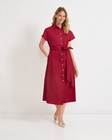 Midi-Kleid mit Stoffgürtel, HIGHMOOR