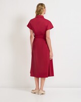 Midi-Kleid mit Stoffgürtel, HIGHMOOR