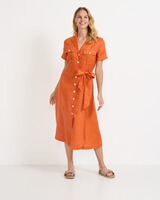 Halbarm-Kleid mit Brusttaschen, HIGHMOOR