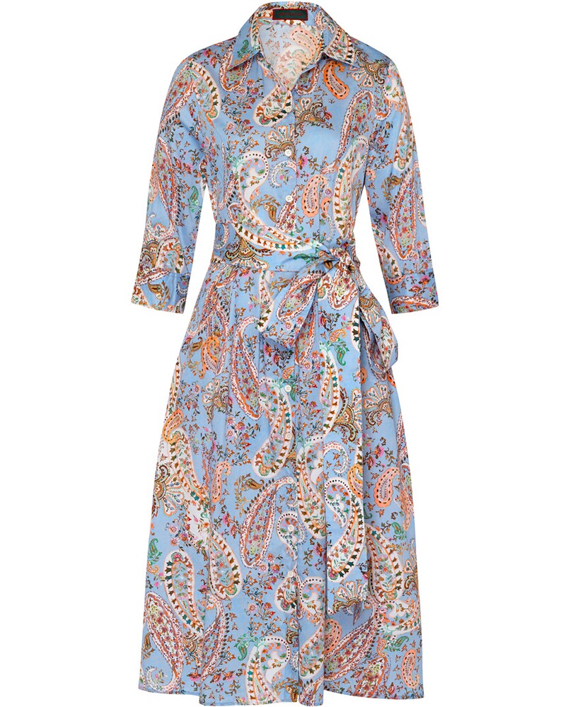Paisley-Hemdblusenkleid
