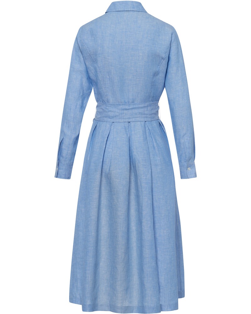 Leinenkleid mit Rüschenkante, REITMAYER