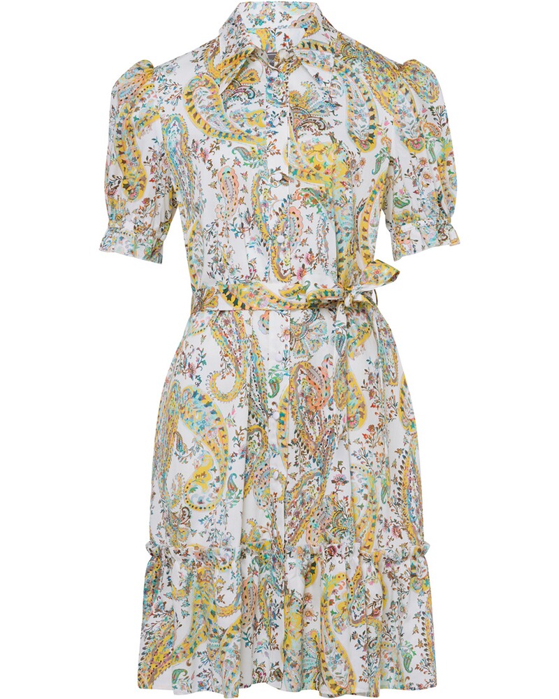 Paisley-Halbarmkleid