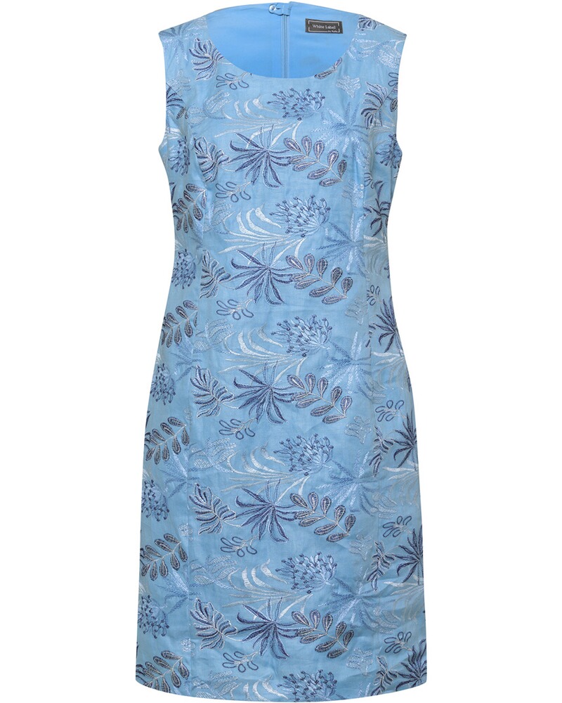 Besticktes Leinenkleid