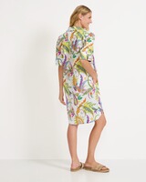 Kaftankleid mit Allover-Print, White Label