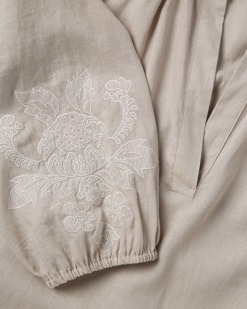 Kleid mit Ärmelstick, White Label