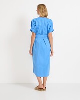 Midikleid mit Bindegürtel, White Label