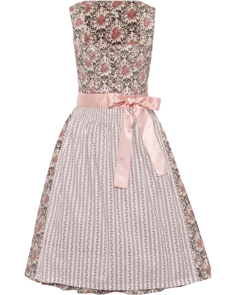 Midi Dirndl mit Rosenprint