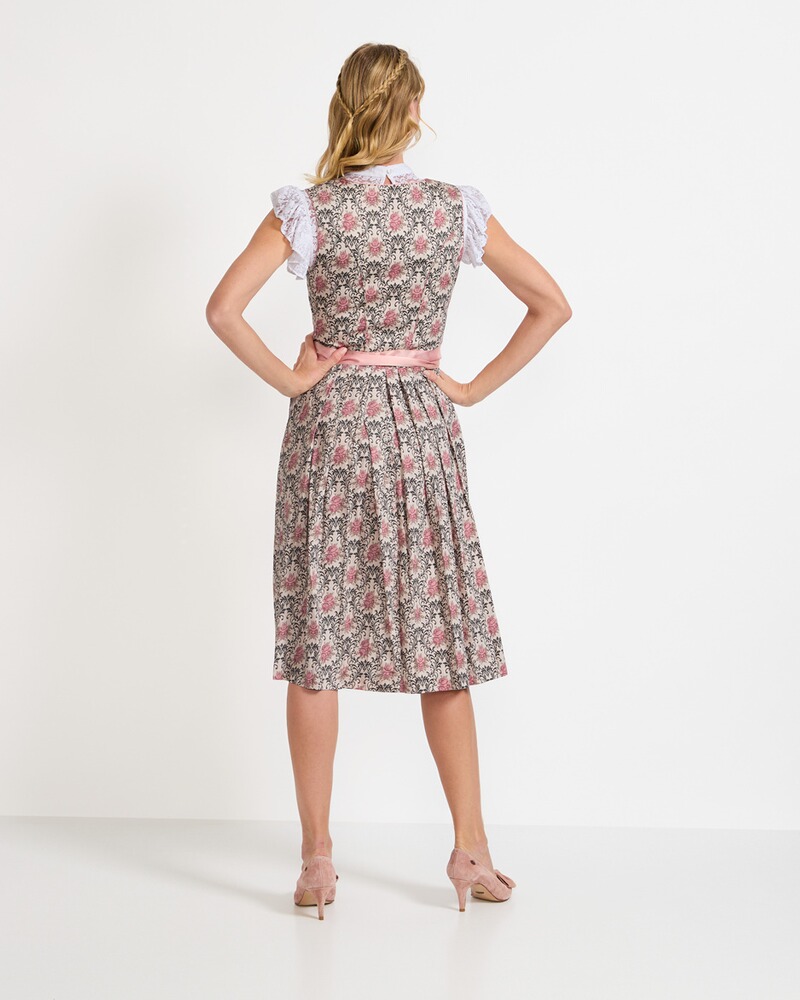 Midi Dirndl mit Rosenprint, Almsach