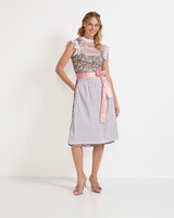 Midi Dirndl mit Rosenprint, Almsach