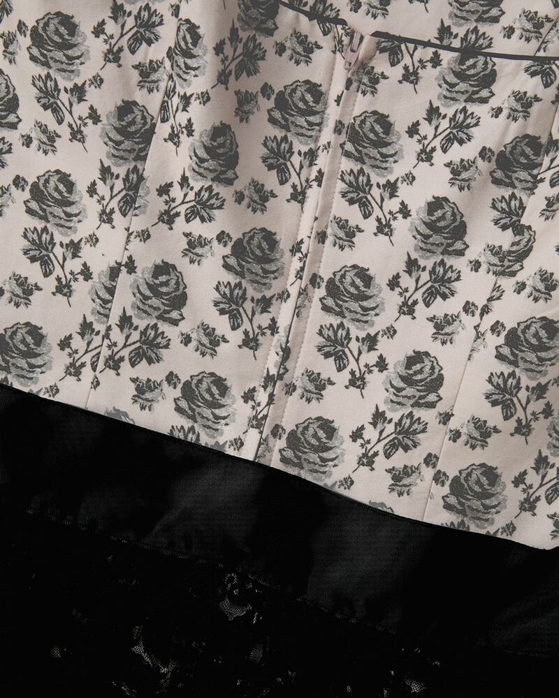 Midi Dirndl mit Rosenprint, Almsach