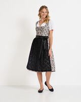 Midi Dirndl mit Rosenprint, Almsach