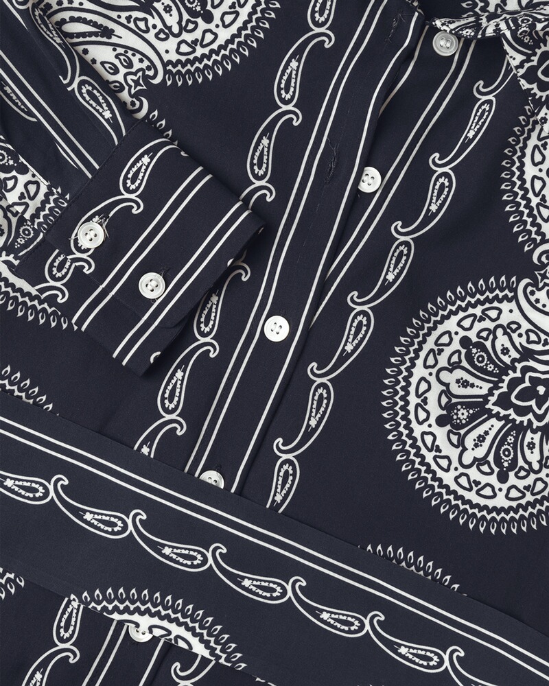 Hemdblusenkleid mit Paisley-Muster, Seidensticker