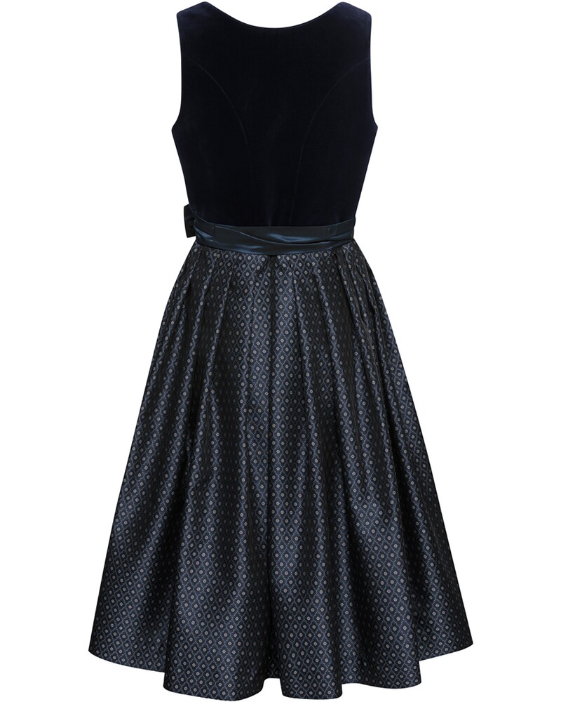 Midi Samt-Dirndl mit Jacquard-Rock, Luis Steindl