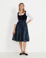 Midi Samt-Dirndl mit Jacquard-Rock, Luis Steindl