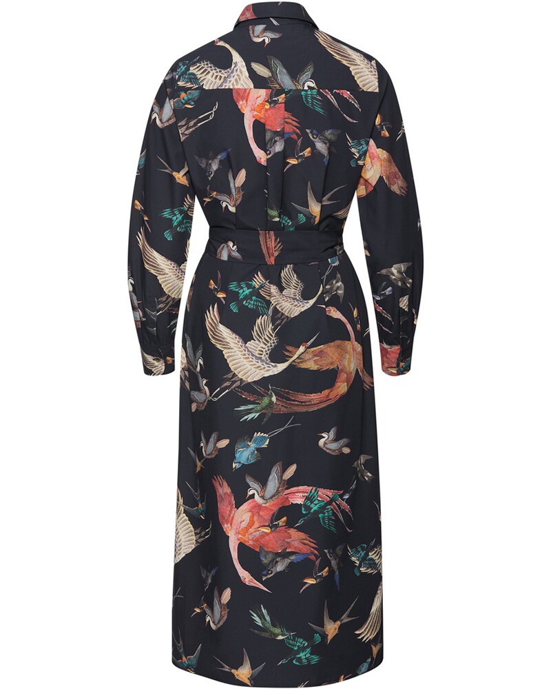 Shirt dress with bird motifs, Brigitte von Schönfels