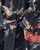Shirt dress with bird motifs, Brigitte von Schönfels
