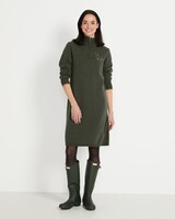 Robe en tricot avec motif chien, Brigitte von Schönfels