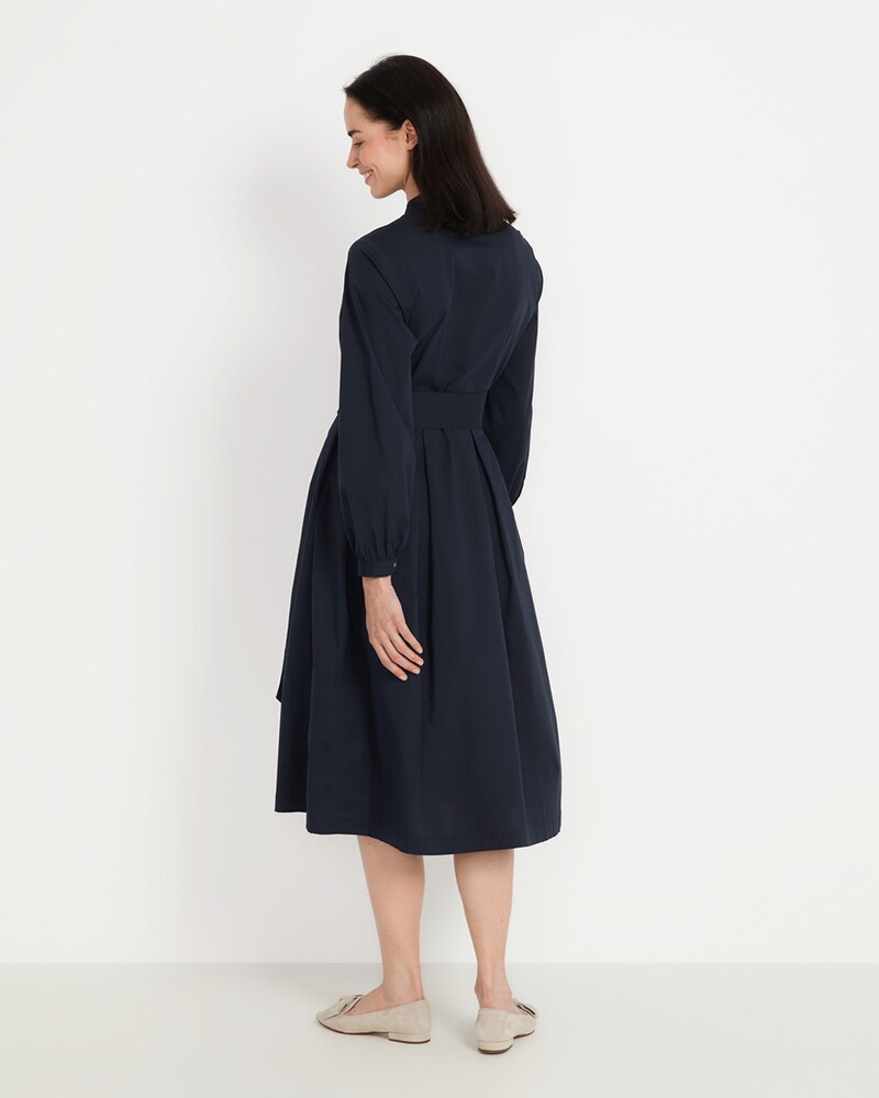 Popeline-Kleid mit Schleife, REITMAYER