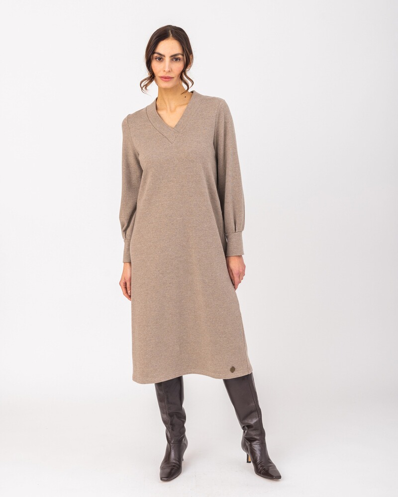 V-Midikleid Urmina, Stapf