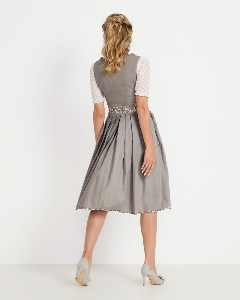 Midi Dirndl mit Rosenprint, Almsach