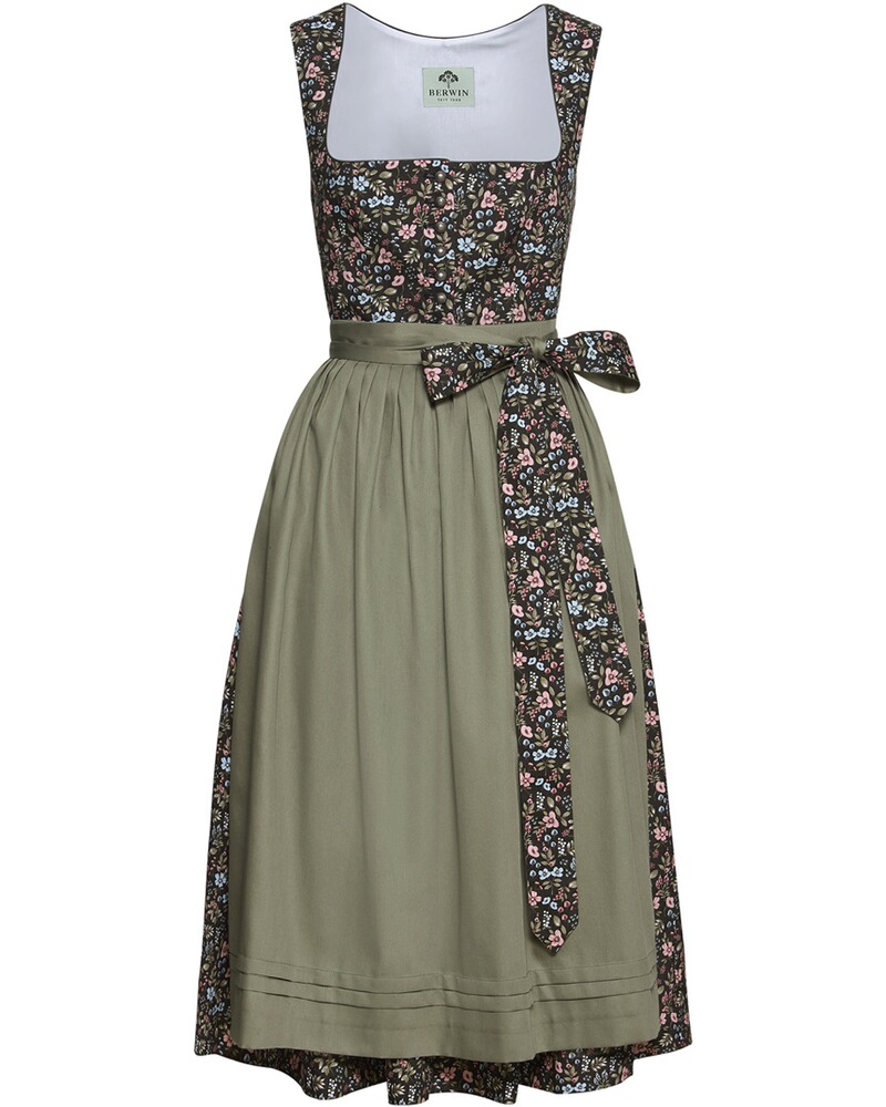 Midi Dirndl mit Blümchenprint
