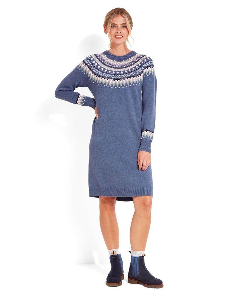 Langarm-Kleid Shetland Fairisle, Schöffel Country