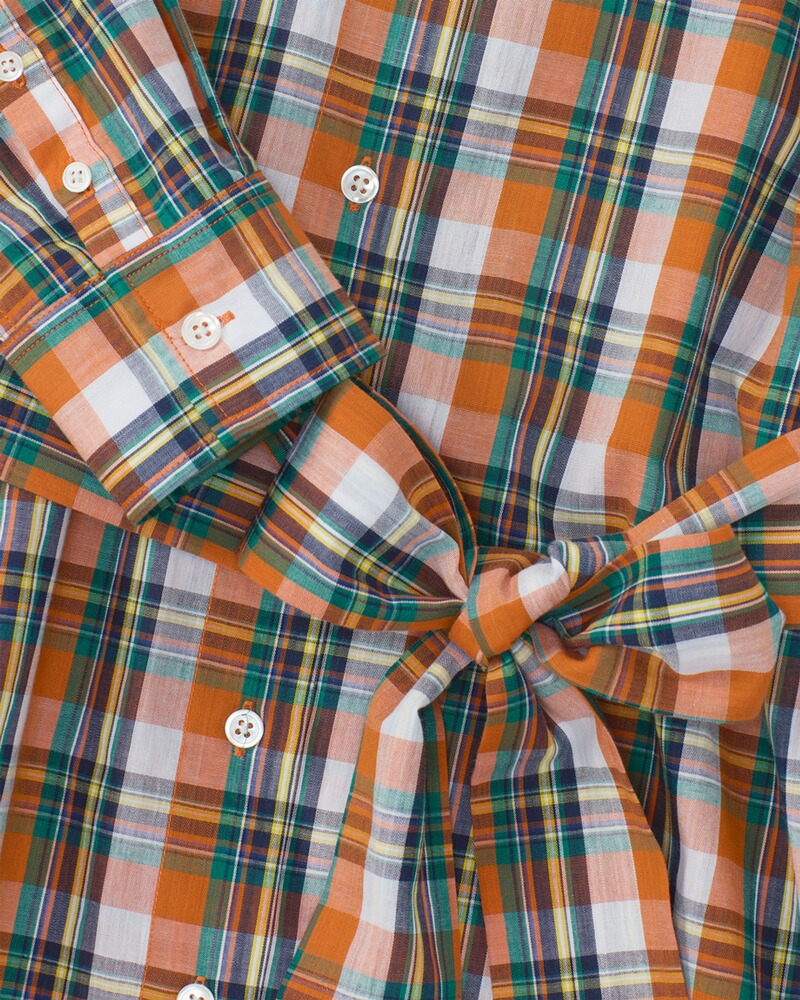 Robe chemise à carreaux BvS, Brigitte von Schönfels