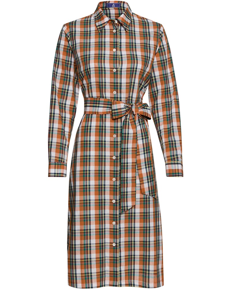 Robe chemise à carreaux BvS, Brigitte von Schönfels