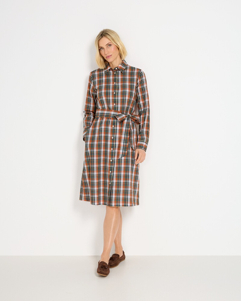 Robe chemise à carreaux BvS, Brigitte von Schönfels