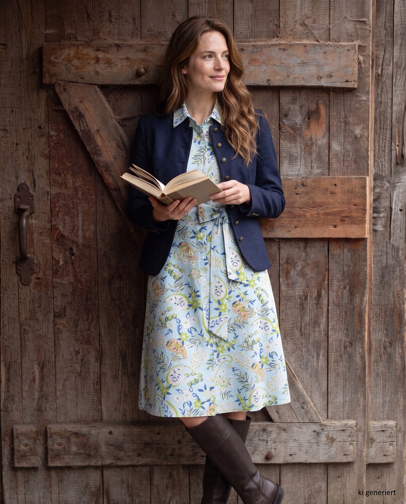 Paisley-Hemdblusenkleid, Brigitte von Schönfels