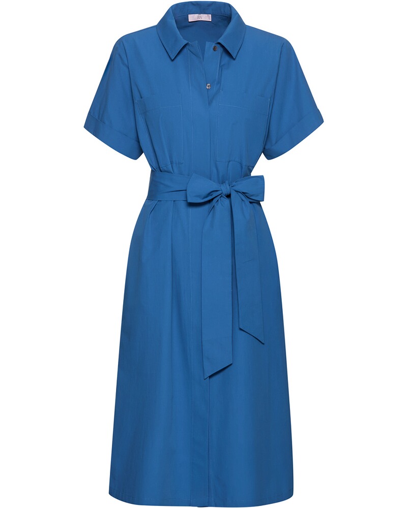 Hemdblusenkleid mit Bindegürtel